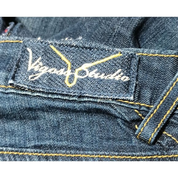 Vigoss Studio Jeans Size 9 10 Womens Juniors The Jagger Boot Cut Dark Wash Denim - Picture 16 of 16
